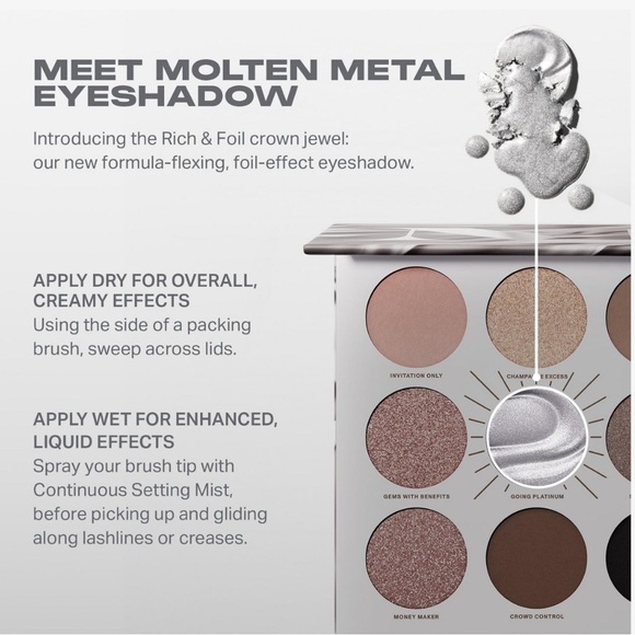 Rich & Foiled Going Platinum Eyeshadow Palette - Picture 3 of 5